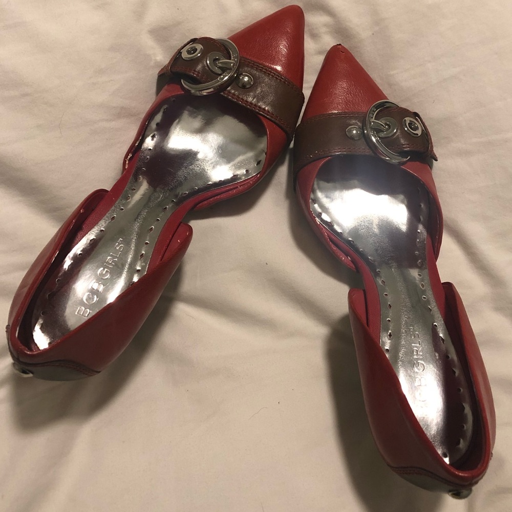 BCBGirls Red & Brown Heels